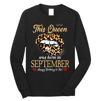 September Birthday Leopard It's My Birthday September Queen Long Sleeve Shirt