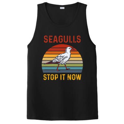 Seagulls Bird Lover Stop It Now Retro Vintage Funny Seagulls PosiCharge Competitor Tank