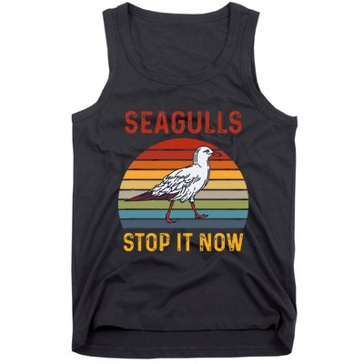 Seagulls Bird Lover Stop It Now Retro Vintage Funny Seagulls Tank Top