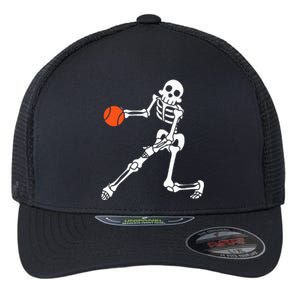 Skeleton Basketball Lazy DIY Halloween Costume Funny Sport Flexfit Unipanel Trucker Cap