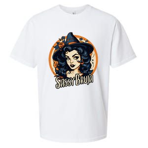 Sassy Bruja Latina Mexican Halloween Witch Sueded Cloud Jersey T-Shirt