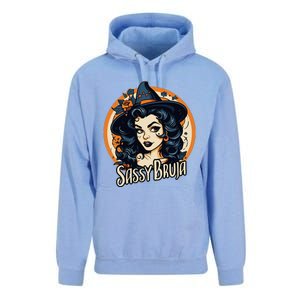 Sassy Bruja Latina Mexican Halloween Witch Unisex Surf Hoodie