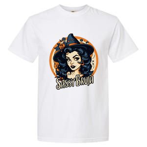 Sassy Bruja Latina Mexican Halloween Witch Garment-Dyed Heavyweight T-Shirt