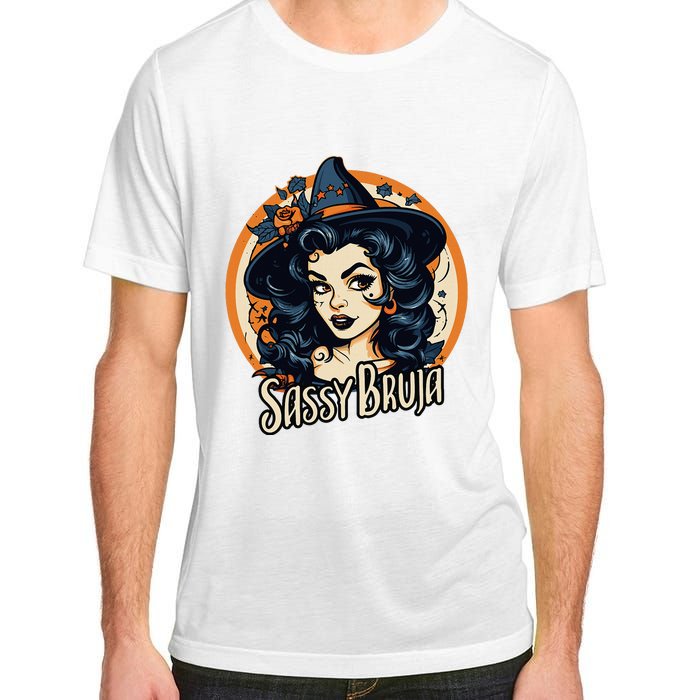 Sassy Bruja Latina Mexican Halloween Witch Adult ChromaSoft Performance T-Shirt