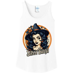 Sassy Bruja Latina Mexican Halloween Witch Ladies Essential Tank