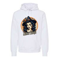 Sassy Bruja Latina Mexican Halloween Witch Premium Hoodie