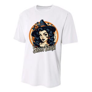 Sassy Bruja Latina Mexican Halloween Witch Performance Sprint T-Shirt