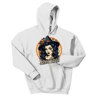 Sassy Bruja Latina Mexican Halloween Witch Kids Hoodie