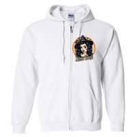 Sassy Bruja Latina Mexican Halloween Witch Full Zip Hoodie