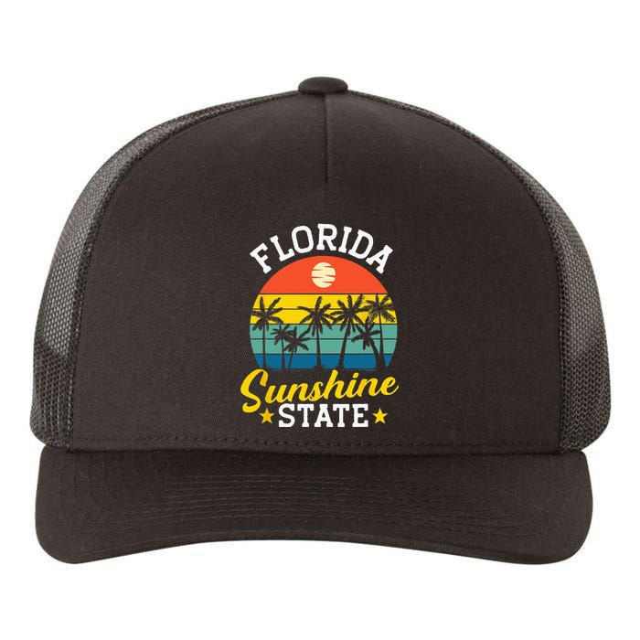 Summer Beach Lover Florida Sunshine State Yupoong Adult 5-Panel Trucker Hat