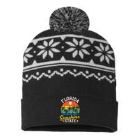 Summer Beach Lover Florida Sunshine State USA-Made Snowflake Beanie