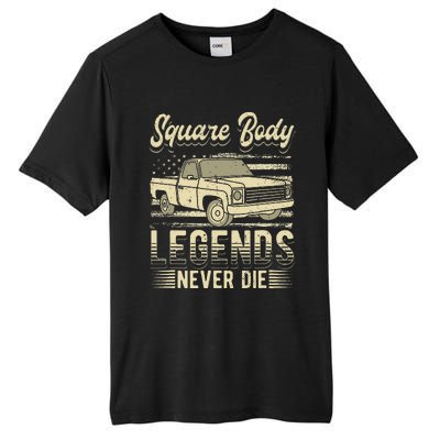 Square Body Legends Never Die Artwork For A Truck Driver Tall Fusion ChromaSoft Performance T-Shirt