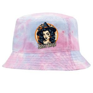 Sassy Bruja Latina Mexican Halloween Witch Tie-Dyed Bucket Hat