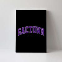 Sacramento Basketball Light The Beam Basketball Canvas