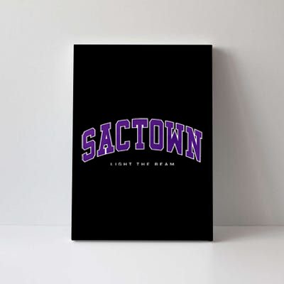 Sacramento Basketball Light The Beam Basketball Canvas