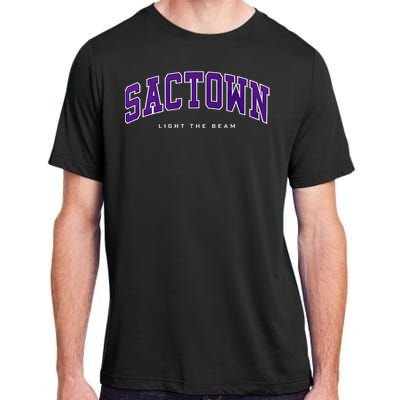 Sacramento Basketball Light The Beam Basketball Adult ChromaSoft Performance T-Shirt