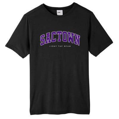 Sacramento Basketball Light The Beam Basketball Tall Fusion ChromaSoft Performance T-Shirt