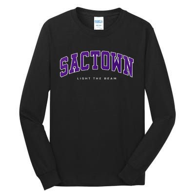 Sacramento Basketball Light The Beam Basketball Tall Long Sleeve T-Shirt