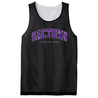 Sacramento Basketball Light The Beam Basketball Mesh Reversible Basketball Jersey Tank