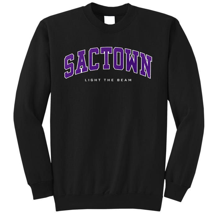 Sacramento Basketball Light The Beam Basketball Tall Sweatshirt