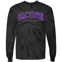 Sacramento Basketball Light The Beam Basketball Tie-Dye Long Sleeve Shirt