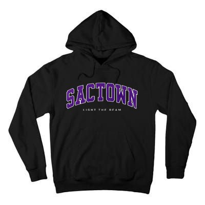 Sacramento Basketball Light The Beam Basketball Tall Hoodie