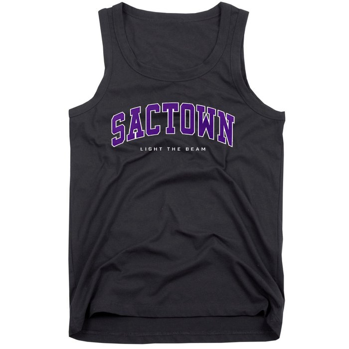 Sacramento Basketball Light The Beam Basketball Tank Top