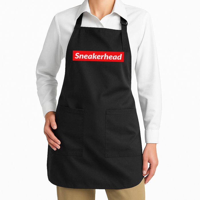 Sneakerhead Box Logo Full-Length Apron With Pockets