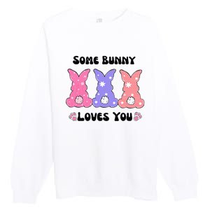 Some Bunny Love You Easter Easter Premium Crewneck Sweatshirt