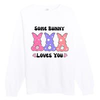 Some Bunny Love You Easter Easter Premium Crewneck Sweatshirt