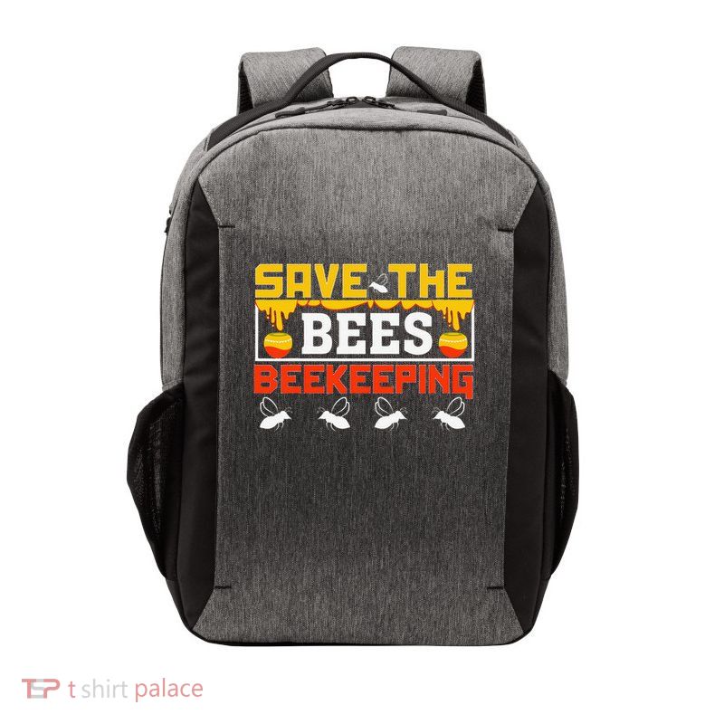 Save Bees local honey Rescue Animals Earth Day women Vector Backpack