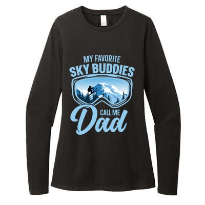 Skiing Buddies My Favorite Ski Buddies Call Me Dad Cute Gift Womens CVC Long Sleeve Shirt