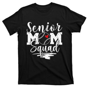 Senior Baseball Mom Squad Game Day Vibes Mother's Day Gifts T-Shirt