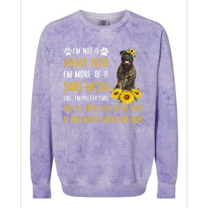 Sunflower Bull Mastiff Mom Mothers Day Dog Mom Gift Colorblast Crewneck Sweatshirt