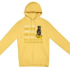 Sunflower Bull Mastiff Mom Mothers Day Dog Mom Gift Premium Pullover Hoodie