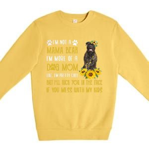 Sunflower Bull Mastiff Mom Mothers Day Dog Mom Gift Premium Crewneck Sweatshirt