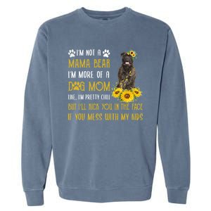 Sunflower Bull Mastiff Mom Mothers Day Dog Mom Gift Garment-Dyed Sweatshirt