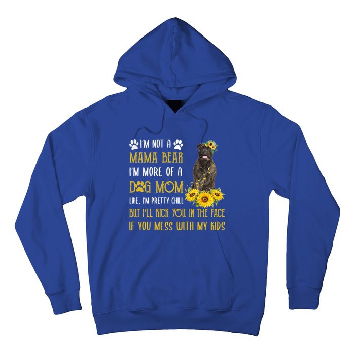 Sunflower Bull Mastiff Mom Mothers Day Dog Mom Gift Hoodie