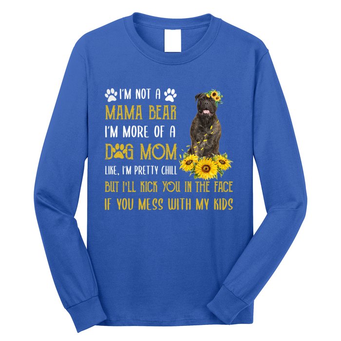 Sunflower Bull Mastiff Mom Mothers Day Dog Mom Gift Long Sleeve Shirt