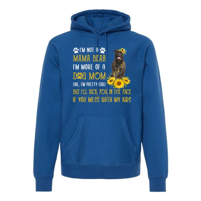 Sunflower Bull Mastiff Mom Mothers Day Dog Mom Gift Premium Hoodie