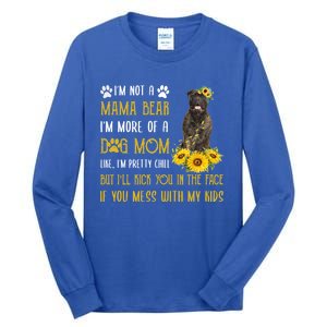 Sunflower Bull Mastiff Mom Mothers Day Dog Mom Gift Tall Long Sleeve T-Shirt