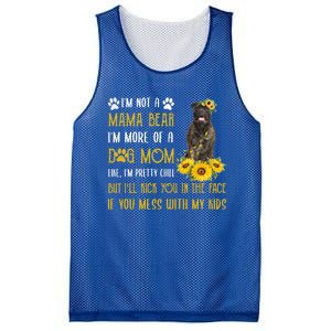 Sunflower Bull Mastiff Mom Mothers Day Dog Mom Gift Mesh Reversible Basketball Jersey Tank