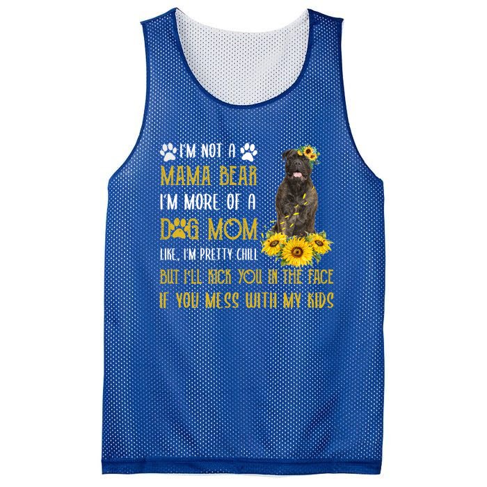 Sunflower Bull Mastiff Mom Mothers Day Dog Mom Gift Mesh Reversible Basketball Jersey Tank