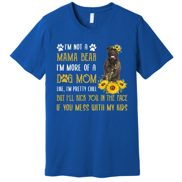 Sunflower Bull Mastiff Mom Mothers Day Dog Mom Gift Premium T-Shirt