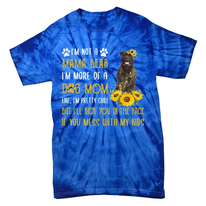 Sunflower Bull Mastiff Mom Mothers Day Dog Mom Gift Tie-Dye T-Shirt