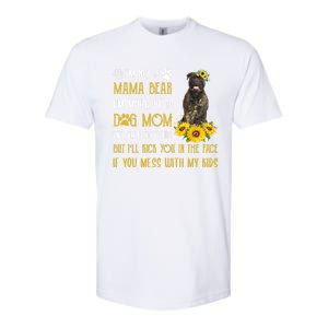 Sunflower Bull Mastiff Mom Mothers Day Dog Mom Gift Softstyle CVC T-Shirt