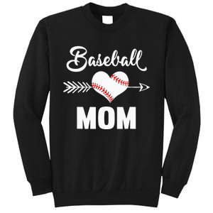 Softball Baseball Mom Leopard Cute  Mothers Day Sweatshirt