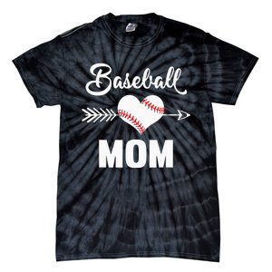 Softball Baseball Mom Leopard Cute  Mothers Day Tie-Dye T-Shirt