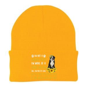 Sunflower Bernese Mountain Mom Mothers Day Dog Mom Cool Gift Knit Cap Winter Beanie