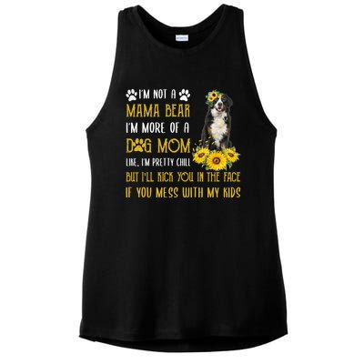 Sunflower Bernese Mountain Mom Mothers Day Dog Mom Cool Gift Ladies PosiCharge Tri-Blend Wicking Tank